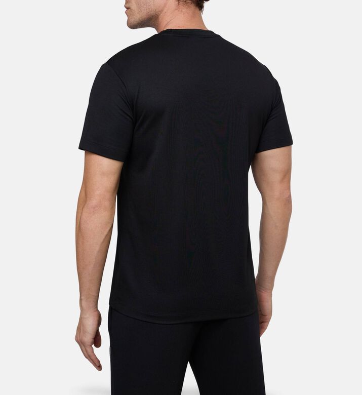 EA7 Short-sleeve Crewneck T-shirt, Black, Xl, Model View