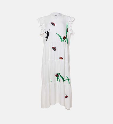 Lady Bugs Flared Long Dress