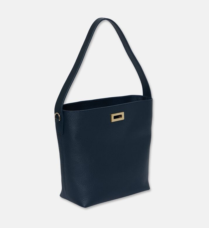 Maya.M Constructed Bucket Bag, Navy, Packshot View