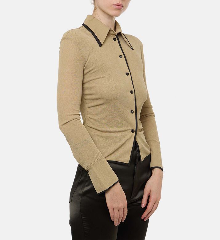 Button Closure Long-sleeve Shirt