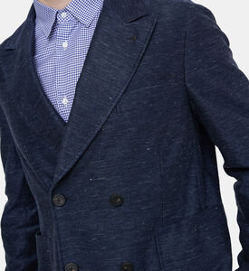 Cotton Linen Piquet Blazer