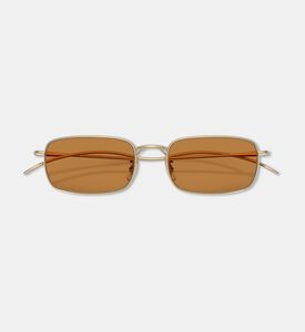 Oliver Ross Rectangular-shaped Metal Gold Frame Sunglasses, Packshot View