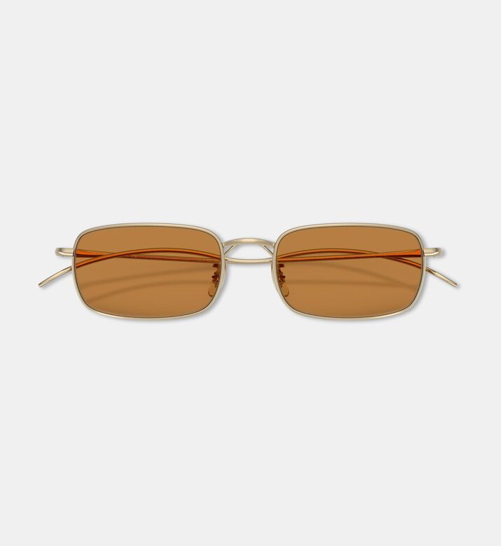 Oliver Ross Rectangular-shaped Metal Gold Frame Sunglasses, Packshot View