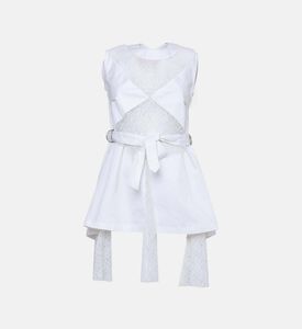 Bayara Twill Cotton Lace Dress