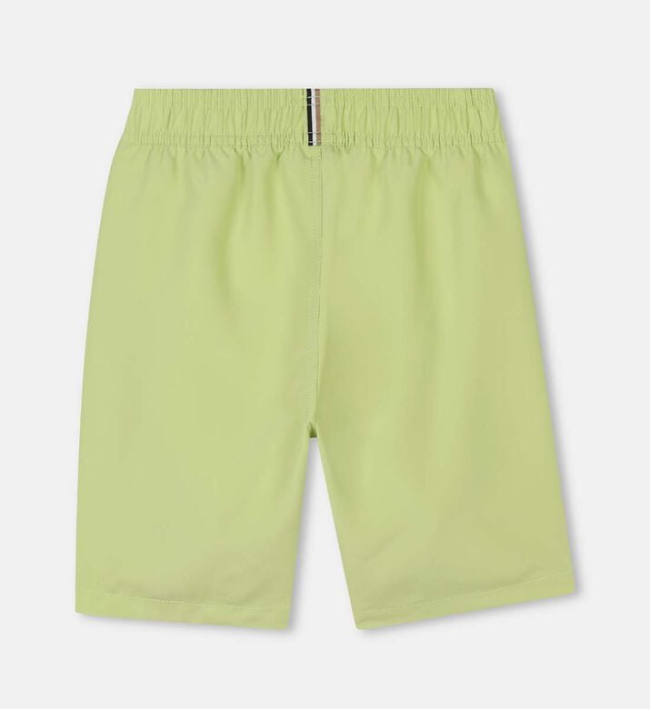 Elastic Waistband Logo-print Slip Pockets Shorts Elastic Waistband Logo-print Slip Pockets Shorts