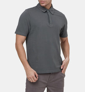 Cotton Ribbed Cuffs Polo Shirt Cotton Ribbed Cuffs Polo Shirt