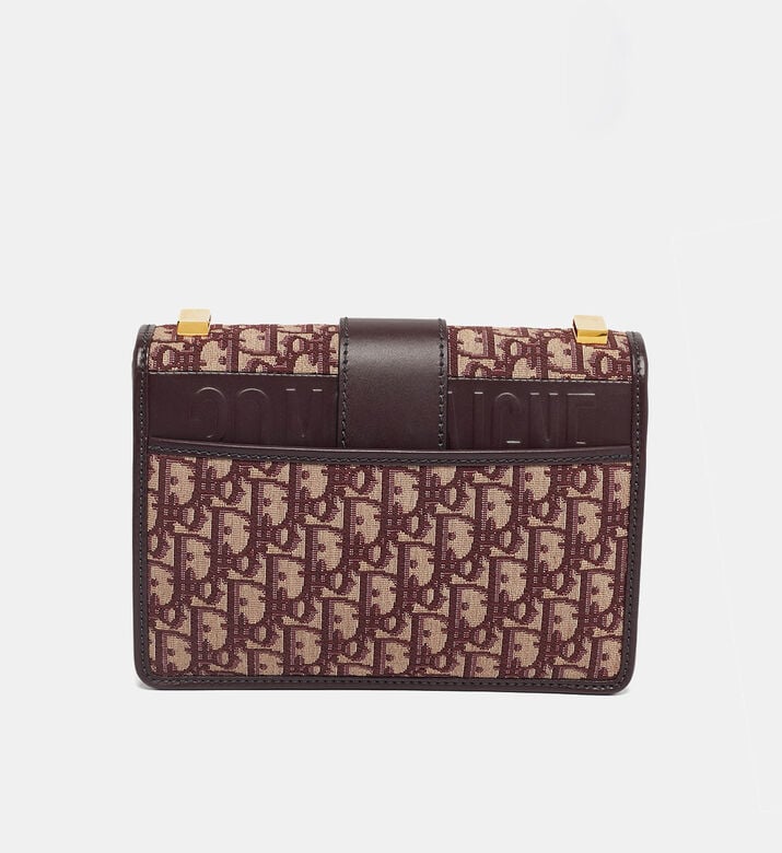 Dior Preowned Dior Burgundy Oblique 30 Montaigne Shoulder Bag, Packshot View