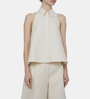 Sleeveless A-line Shirt