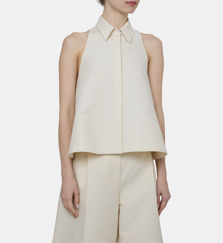 Sleeveless A-line Shirt