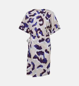 فستان إكوادور قطن بوبلين بطبعة