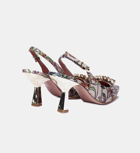 Gary Floral Slingbacks Heels