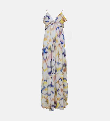 All-over Print Tiered Maxi Dress