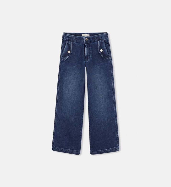 Denim Wide-leg Pants