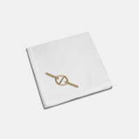 Chain Cotton Linen Embroidered Runner