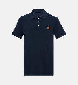 Maison Kitsune Classic Fox-embroidery Polo Shirt, Navy, Xl, Packshot View