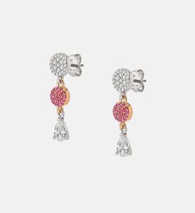 Lucentissima Round Cubic Zirconia Silver Earrings Lucentissima Round Cubic Zirconia Silver Earrings