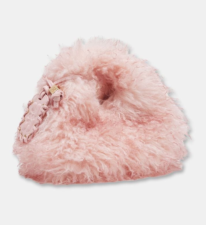 Ganni Hobo Fur Top Handle Mini Bag, Packshot View