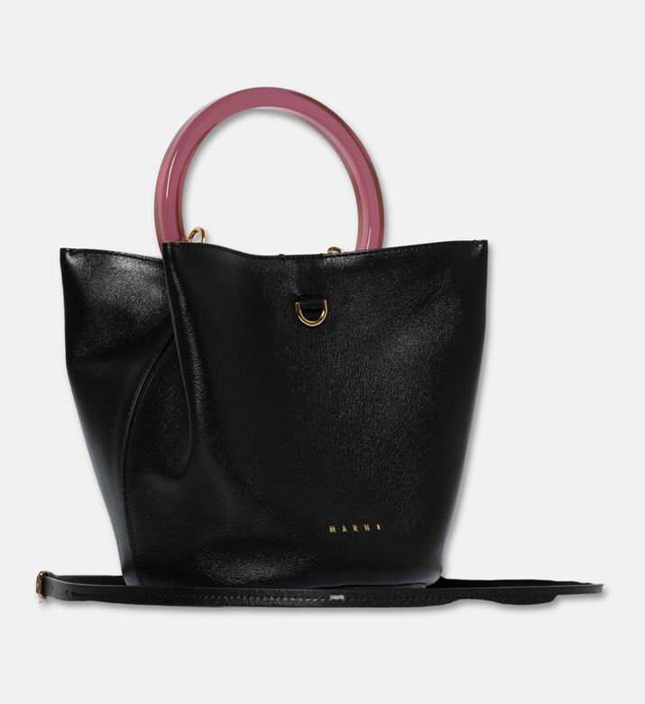 Marni Magnetic Closure Top Handle Bag, Black, Packshot View