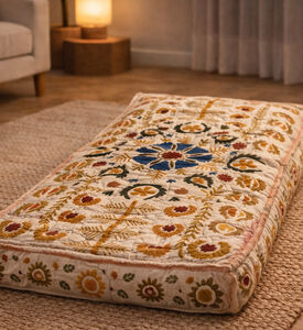 Home Deco and More Poni Embroidered Futon Mattress, Packshot View