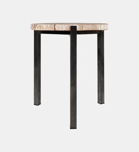 مجموعة طاولة القهوة من الخشب الصلب المتحجر