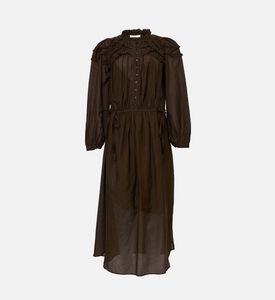 Button-down Long-sleeve Dress