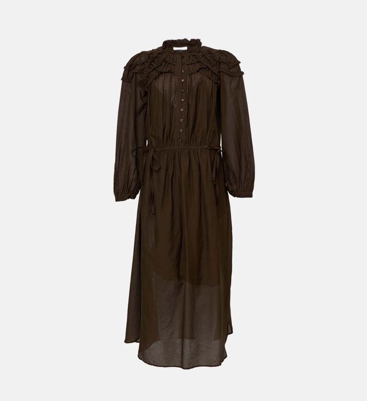 Button-down Long-sleeve Dress