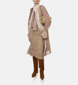 Edward Achour Paris Sequin-embellished Midi Skirt, Model View