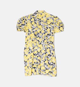 Floral Print Poplin Dress