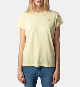 قميص أنيا مزين بحجر الراين