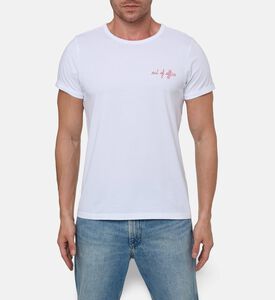 Maison Labiche Poitou Out Of Office Embroidered T-shirt, Model View
