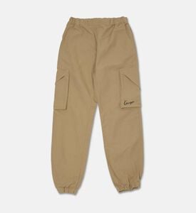 Kenzo Canvas Logo-embroidery Cargo Trousers, Packshot View