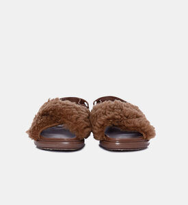 Furry Slide Sandals