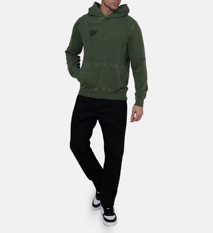 سويت شيرت قطن بطبعة وشم بنقشة فنية سويت شيرت قطن بطبعة وشم بنقشة فنية