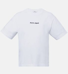 Cotton Front Logo Crewneck T-shirt