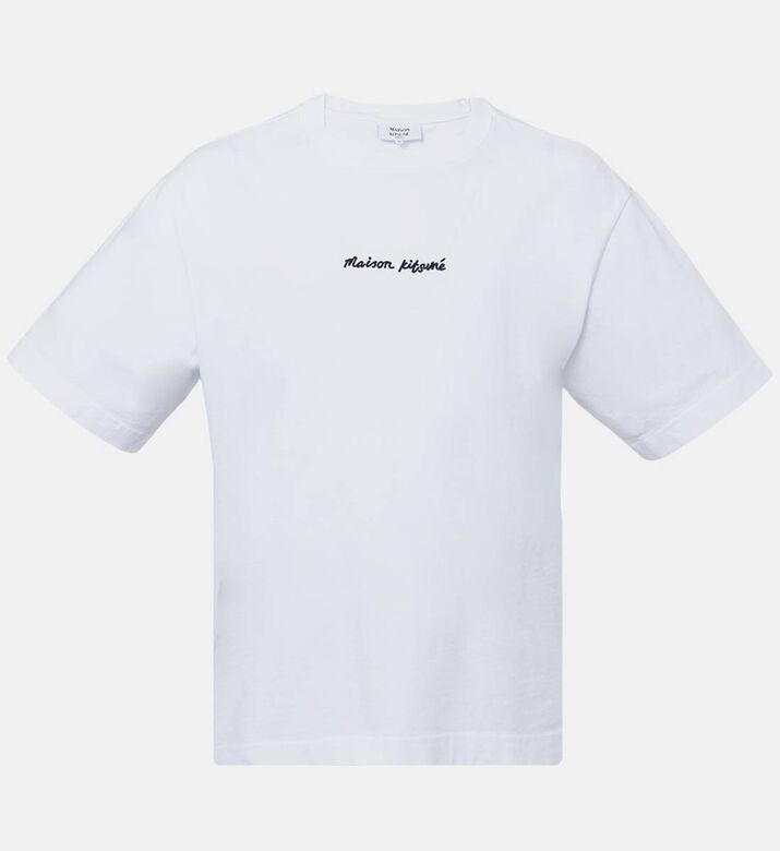 Cotton Front Logo Crewneck T-shirt