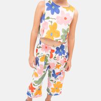 Maxi Flowers Rela Top Pants Set