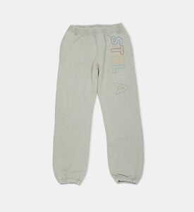 Embroidered Logo Knitted Cotton Joggers