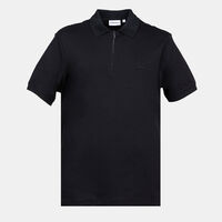 Smooth Cotton Welt Zip Polo Shirt