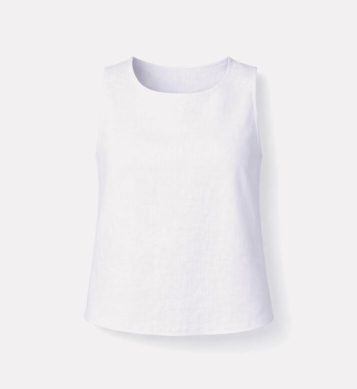 LIVE! Pure Linen Midi Dress, Packshot View