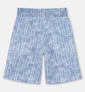 Cotton Blend Logo-print Shorts