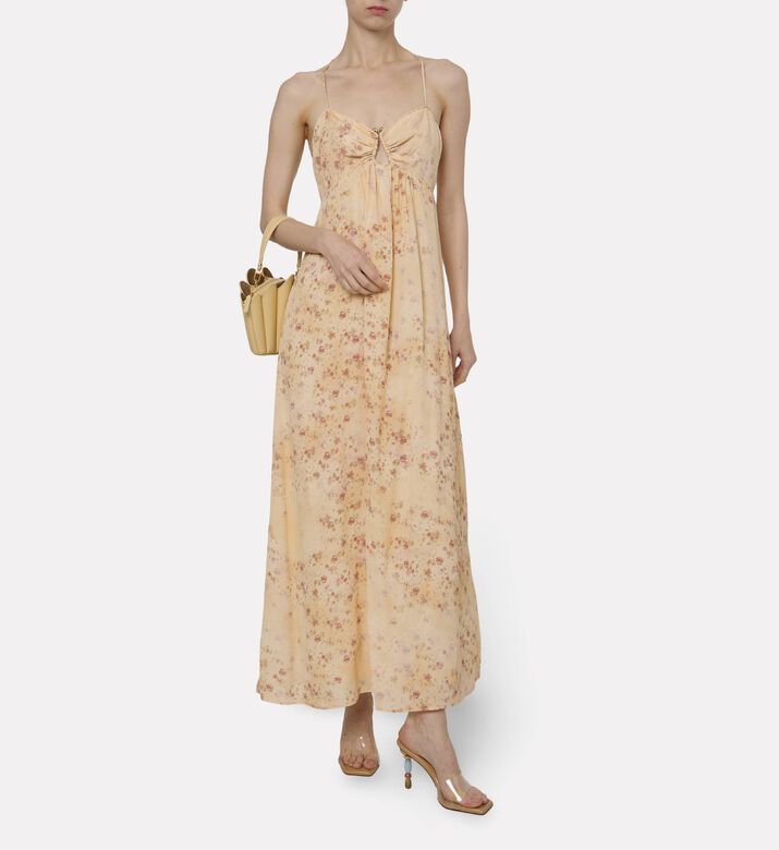 Ba and Sh Floral Strappy Maxi Dress, Model View