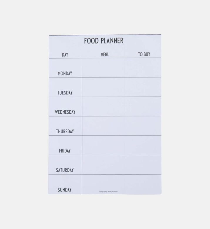 Paper Food Weekly Planner