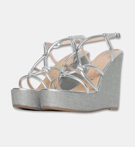 Albano Shoes Wedge Soft, Silver, Eu-41, Packshot View
