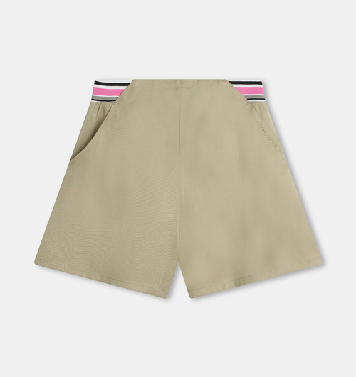 Girl Fancy Logo Bermuda Shorts