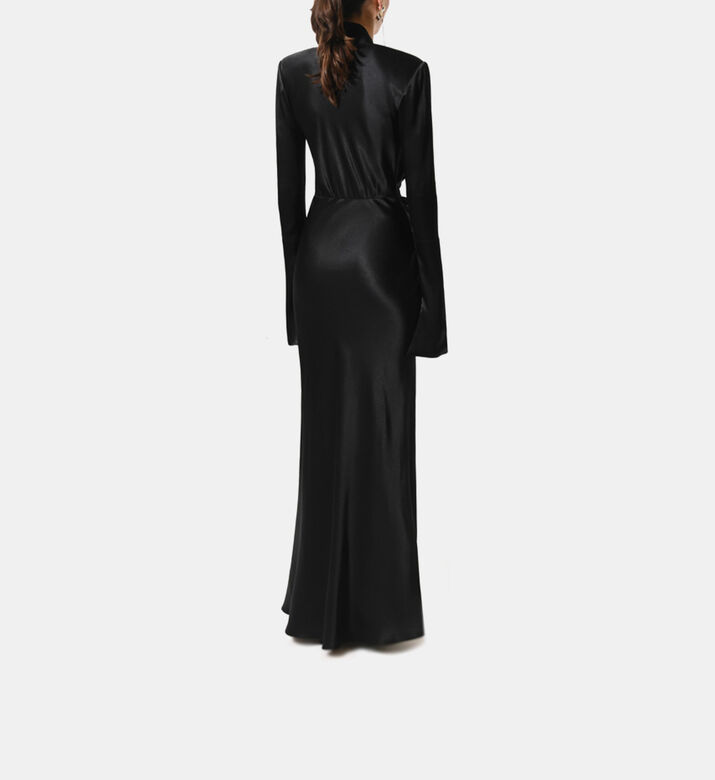 Deep V-neck Mermaid Maxi Dress Deep V-neck Mermaid Maxi Dress