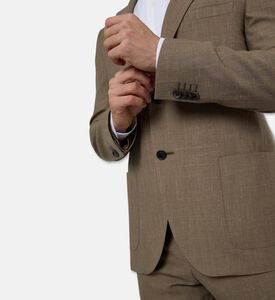 Corneliani Tailored Virgin Wool Flax Suit, Model View