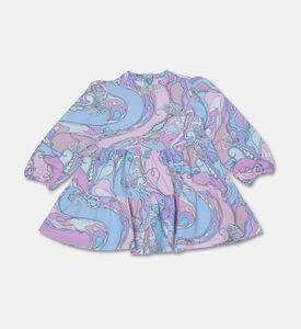 Emilio Pucci Patterned Jersey Kids Dress, Packshot View
