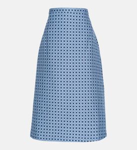 تنورة جاكار متوسطة الطول من جواس