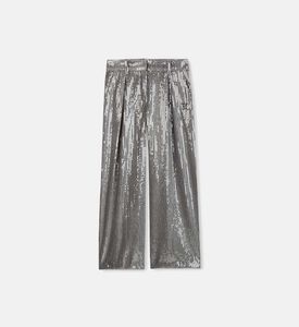 بنطال بقصة عادية مزين بترتر