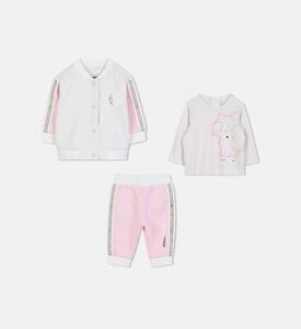 Choupette Metallic-effect 3-piece Tracksuit